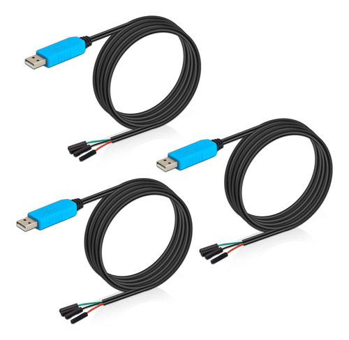 Dafurui Pl2303ta - Cable Serie Usb A Ttl, Paquete De 3 Cable