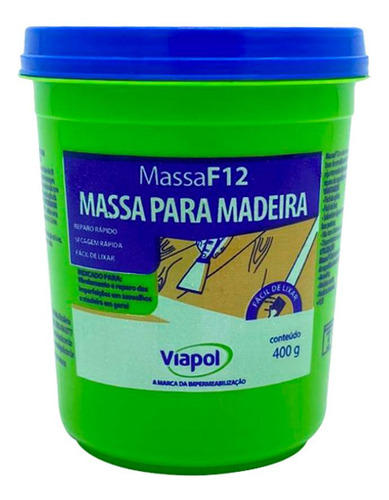 Massa F12 Madeira 400gr Jatoba