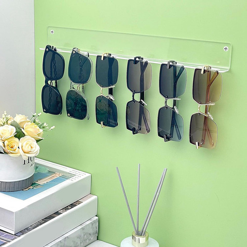 Expositor De Gafas De Acrílico Transparente Para Pared X0sun