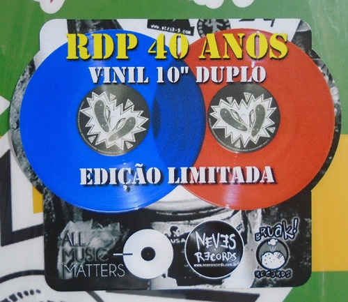Imagem 10 de 10 de Ratos De Porão - Ao Vivo Cbgb Lp 10 Polegadas Duplo Limitado