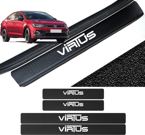 Sticker Protección De Estribos Puertas Volkswagen Virtus