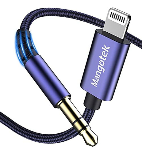 Mangotek - Cable Auxiliar De Repuesto Para iPhone, Trenzado 