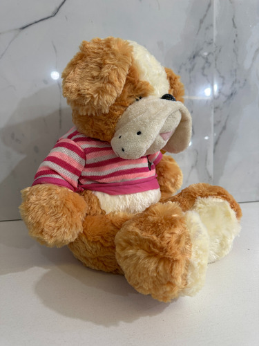 Perro De Peluche Super Suave Sweater Rosa Violeta Rosa