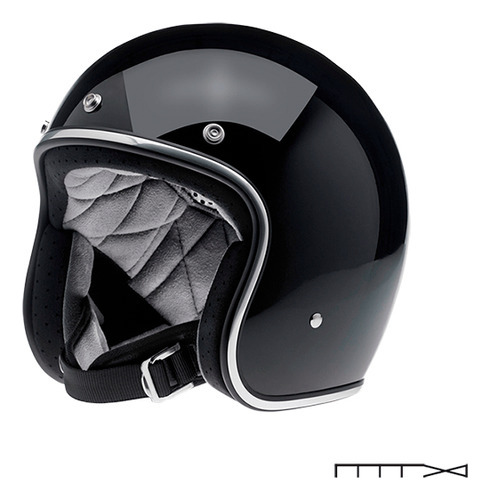 Capacete Aberto Modelo Bonanza Preto - Biltwell - Tam. G