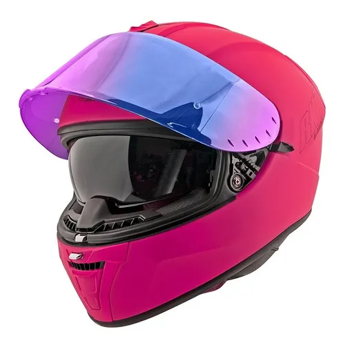 Casco Integral Joe Rocket Ion Rosa Iridium Mujer Motos.shop