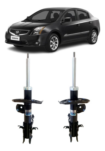 Kit Amortecedor Dianteiro Nissan Sentra 2012 2013 2014  2019