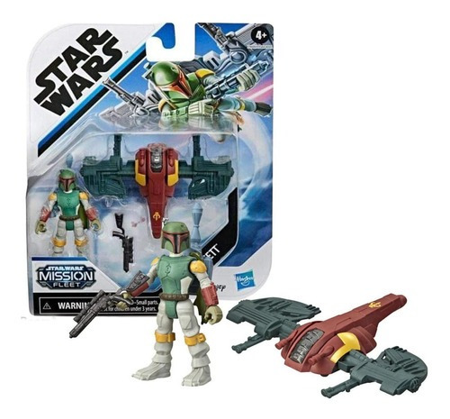 Boneco Star Wars Mini Figura E Mini Veiculo Boba Fett Hasbro