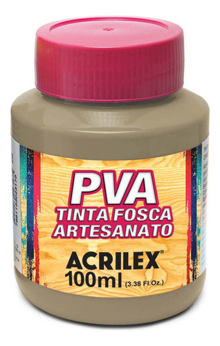 Pva Tinta Fosca 100ml Para Artesanato Acrilex - Cores Cor Concreto