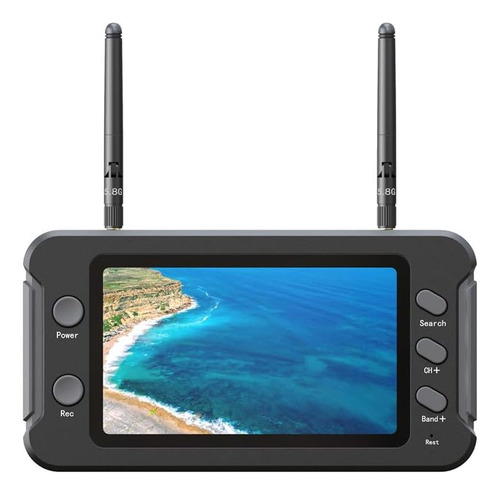 Socloood 43 Fpv Monitor Con Dvr 40ch 800 X 480 Ips Receptor