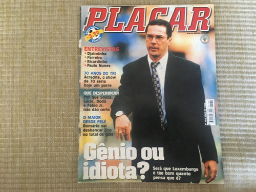 Revista Placar 1164 Pelé Romário Luxemburgo Jogos O911