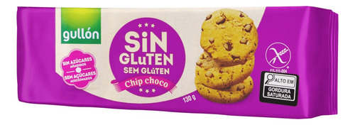 Biscoito Importado Cookies Chip Choco Gullon 130g Sem Açúcar