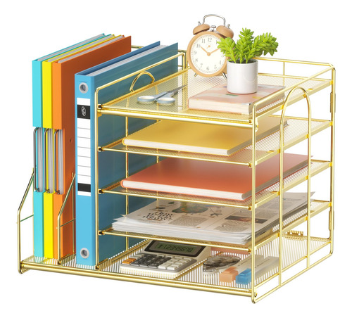 Organizador De Escritorio De 5 Niveles Con Soporte
