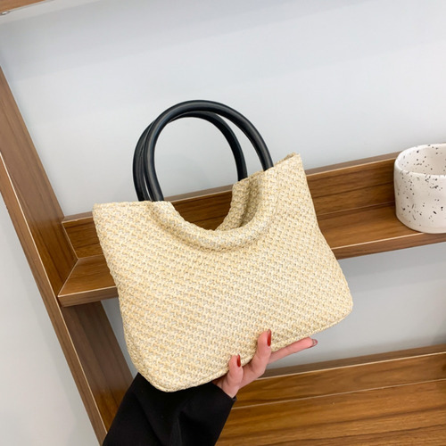 Bolso De Mujer Con Mango De Pu, Bolso Circular, Dacron