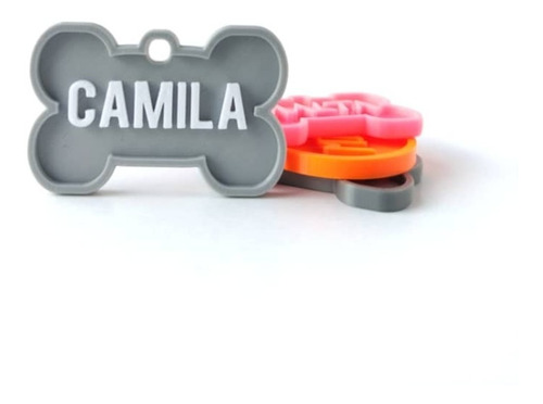 Imagen 1 de 6 de Placas Identificadores Personalizadas Mascotas Perros Gatos