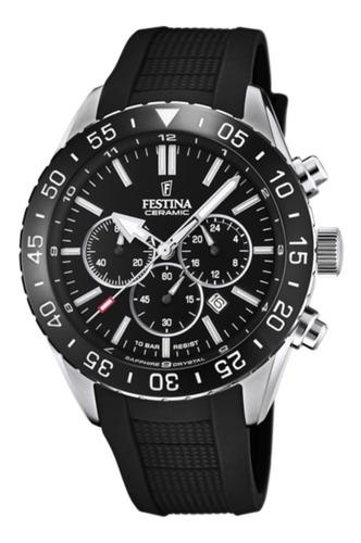 Reloj Festina Hombre Deportivo Ceramic Negro Crono F20515/2