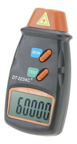Imagem 1 de 10 de Tacômetro Lcd Digital Laser Dt-2234c+ Para Medição De Rpm
