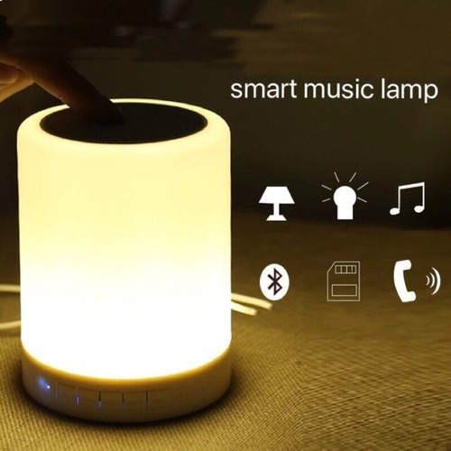 2 Parlantes Altavoz Bluetooth Con Luz Todo En Uno Touch Lamp
