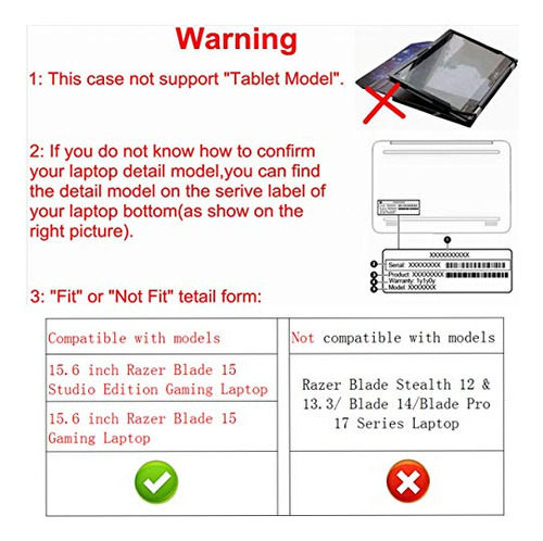 Funda Alapmk Para Razer Blade 15/hp Zbook/msi Summit E15