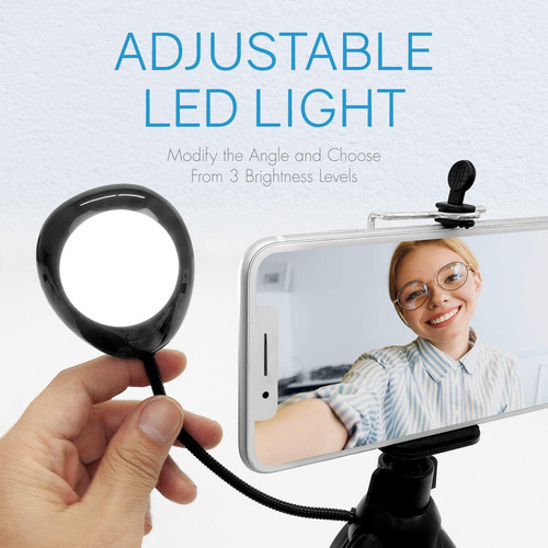 . Estudio Creador De Contenido For Selfies Con Luz Led Y