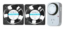 Comprar Kit Ventilacion Cooler Agroled 4 Pulgadas 2u Con Timer - Up