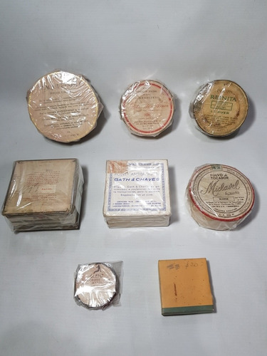 Imagen 2 de 8 de Antiguas Cajas De Polvos Faciales Lote X 8 Cajas Mag 58210