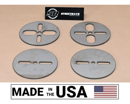 [sr] 4 Air Ride Mount Plate Set Upper Lower Dual Or Sing Aaf