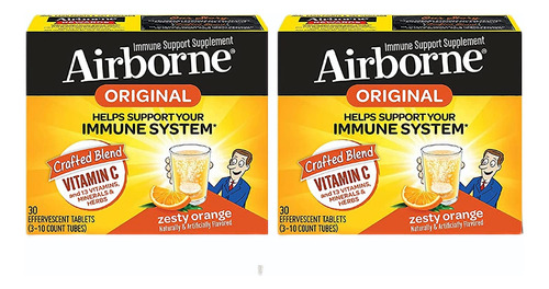 Airborne 1000 Mg De Vitamina C Con Tabletas Efervescentes De