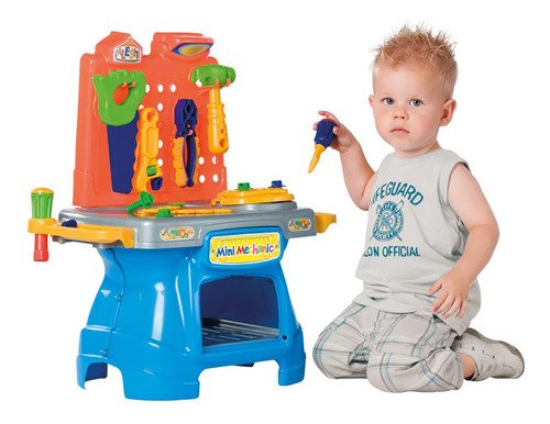 Bancada De Ferramentas Infantil - Mini Mechanic - Tateti
