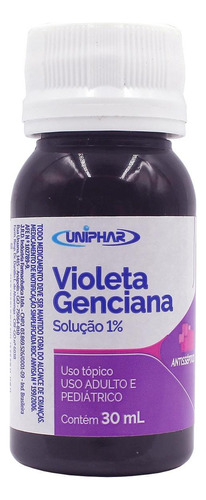 Kit Com 10 - Violeta Genciana - Solução 1% - 30 Ml Cada