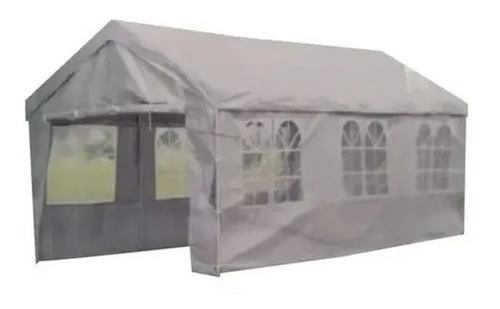 Toldo Carpa Gazebo Con Pared 3 X 6 Mts Uso Rudo Blanco