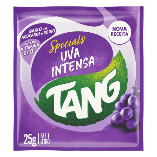 Suco de uva intensa  Tang em pó sem glúten 25 g 