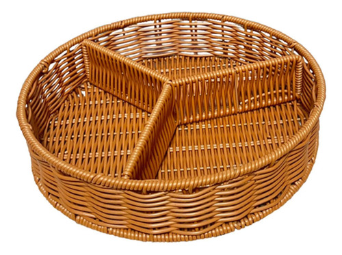 Cesta De Frutas De Ratán Bandeja De Pan Bande 28 Cmx6cm
