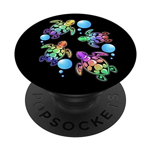 Colorido Baby Sea Turtle Regalo Popsockets Popgrip: 976rx