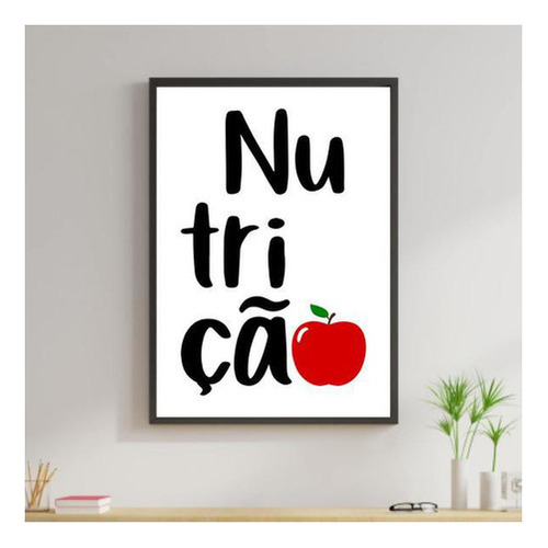 Quadro Profissões - Nutrição 24x18cm