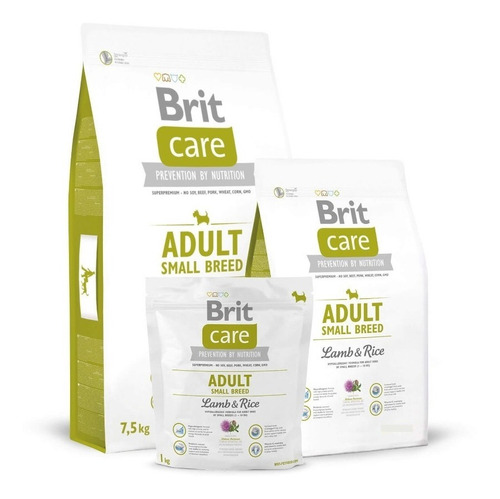 Imagen 2 de 3 de Alimento Brit Brit Care Adult para perro adulto de raza mini y pequeña sabor cordero y arroz en bolsa de 1kg
