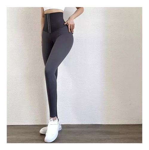 Pantalones/leggings De Yoga Elásticos De Cintura Alta Mujer