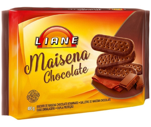 Biscoito Maizena Chocolate Sem Lactose 400g - Liane