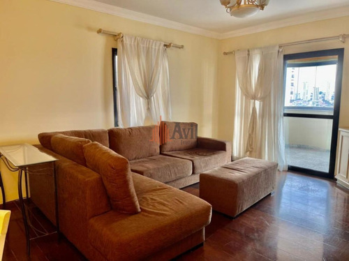 Imagem 5 de 15 de Apartamento Com 4 Dormitórios Para Alugar, 138 M² Por R$ 7.500,00/mês - Tatuapé - São Paulo/sp - Av5842