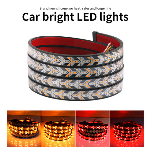 Cinta Led Stop Multifuncion Para Camioneta Pickup 1.5mts