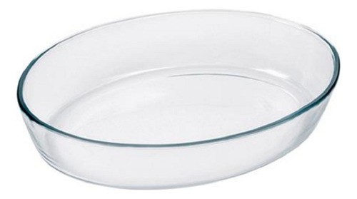 Fuente Ovalada Mediana Clasica 3,2 Lts - 35,2 X 24,4 Cm Transparente