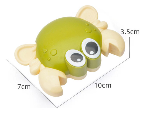 4 Juguete De Baño Para Niños, Cangrejo Mecánico, Verde
