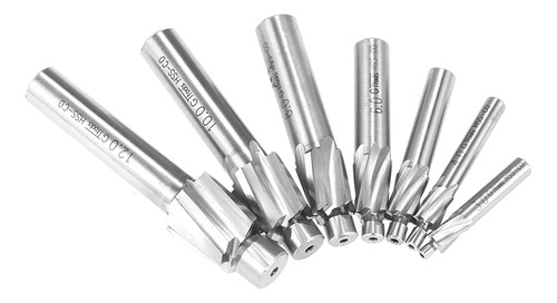 Set Counterbore 7 Unidades/set Shank Mills De Acero De Alta