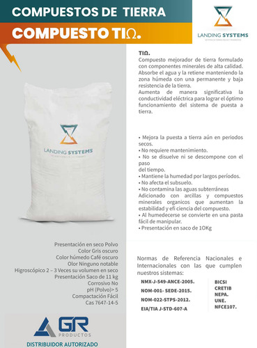 Compuesto Mejorador De Terreno De 10kg Landing