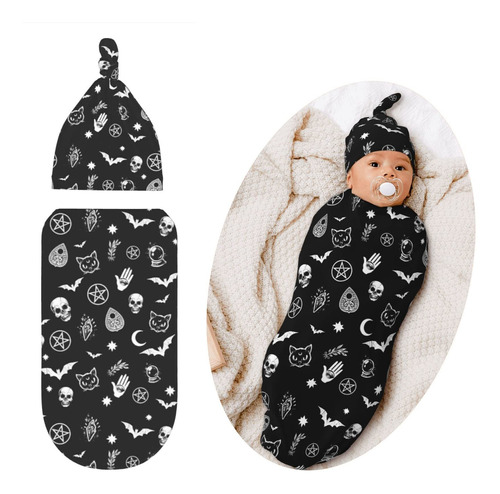 Goth Baby Stuff - Manta Gtica De Halloween Con Sombrero, Jue