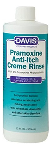 Davis Pramoxine Anti Itch Perro Y Gato Creme Rinse, Ou3mh