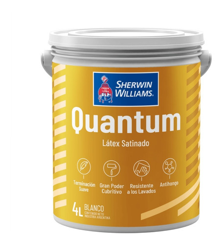 Quantum Latex Satinado Blanco X 4 Lts