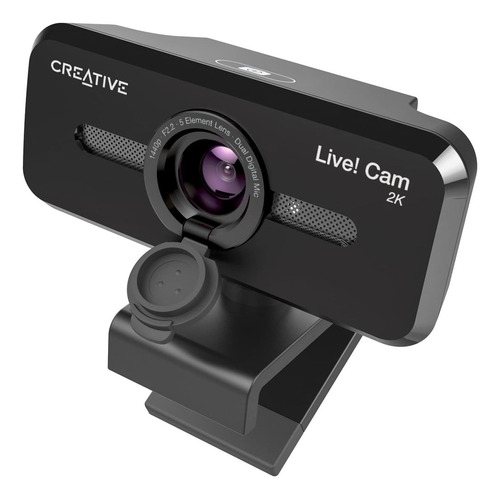 Cámara Web Creative Live! Cam 73vf090000000 Full Hd 2k Qhd Color Negro
