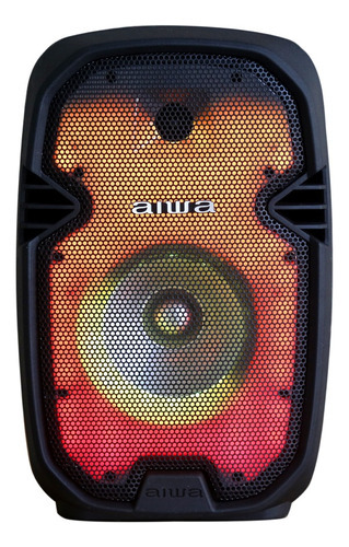 Alto-falante portátil Aiwa Audio AWSP08TWL com bluetooth preto 127V