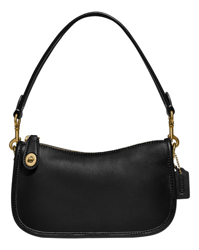 Coach The Coach Originals Swinger 20 De Cuero Curtido, Negro