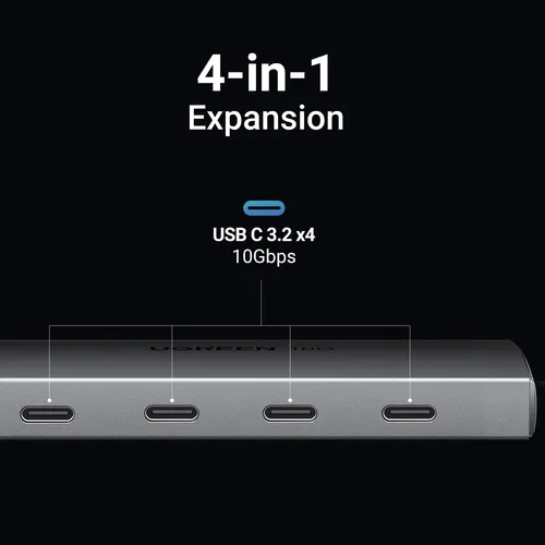 Adaptador Usb C Hub Ugreen De 10 Gbps Y 4 Puertos Usb 3.2 Pa